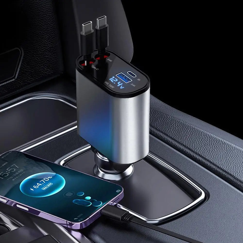 Meet the 4-in-1 USB Car Charger: Your Ideal Charging Solution on the Move